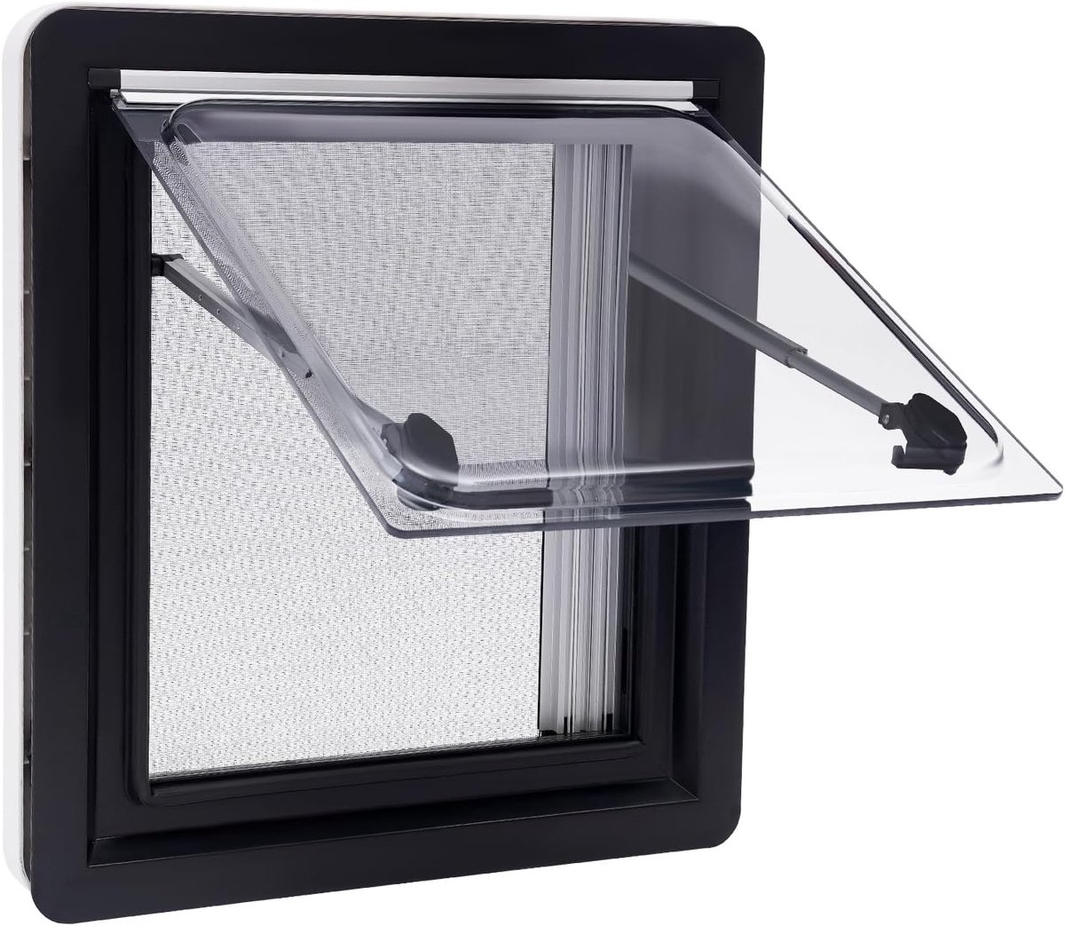 Camper, 450 x 500 mm, caravan, zijraam, uitzetraam, camper, raam, push-raam voor campers