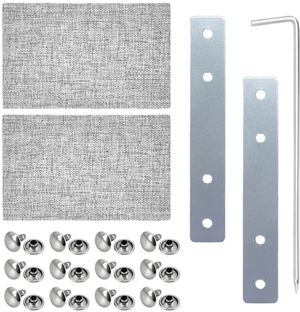 SolidKeus - Rolluikriem Reparatieset met Roestvrijstalen Platen