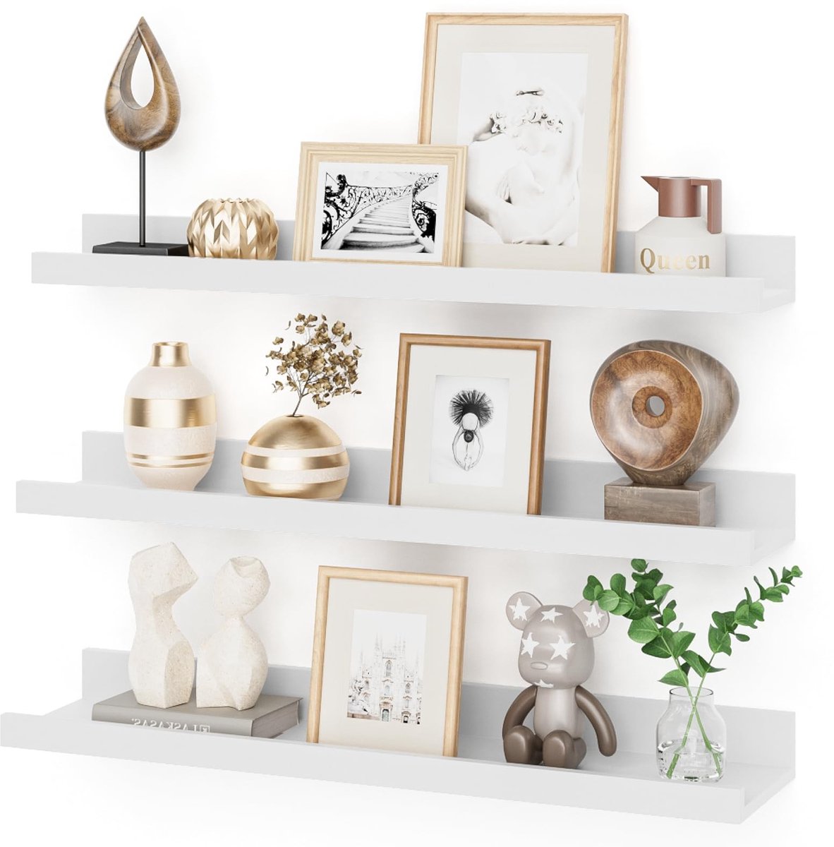 SolidKeus - Set van 3 Drijvende Planken van MDF