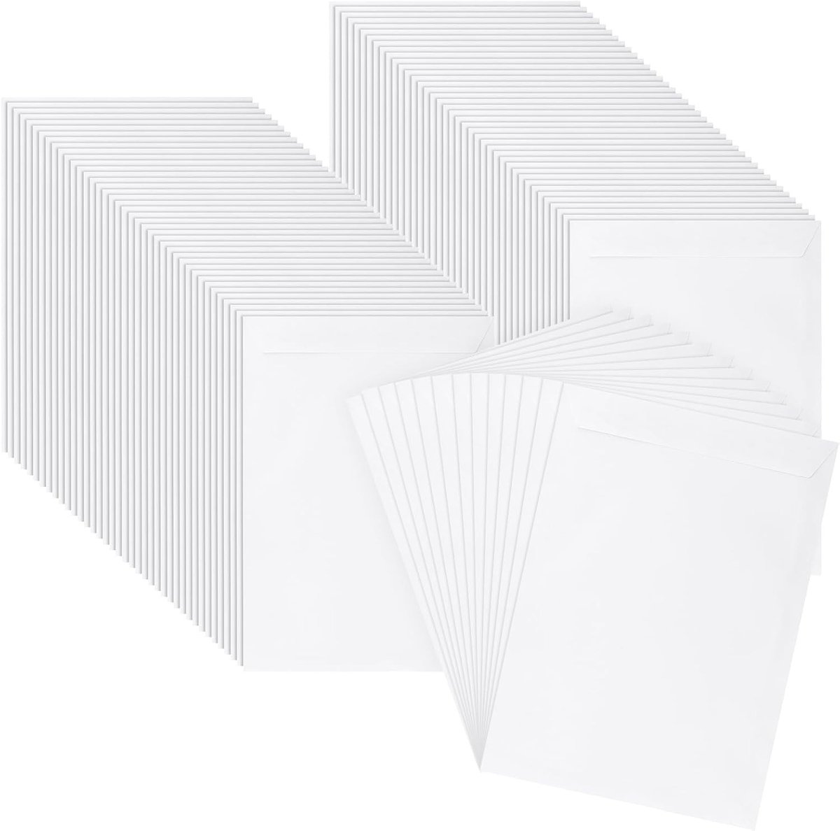 100 stuks C4 zelfsluitende enveloppen voor A4 documenten, ideaal voor verzending en mailing, 324 x 229 mm