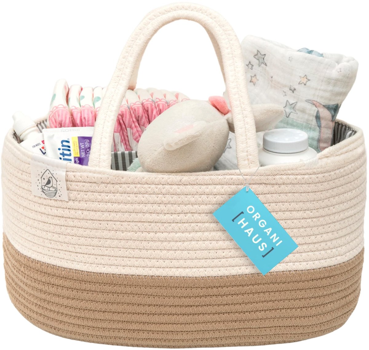 Omgoods - Honingkleurige Luieremmer en Organizer voor Baby Essentials