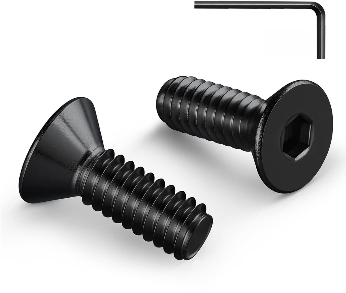 Omgoods - 20pcs M8 x 20mm RVS Countersunk Schroeven met Inbus