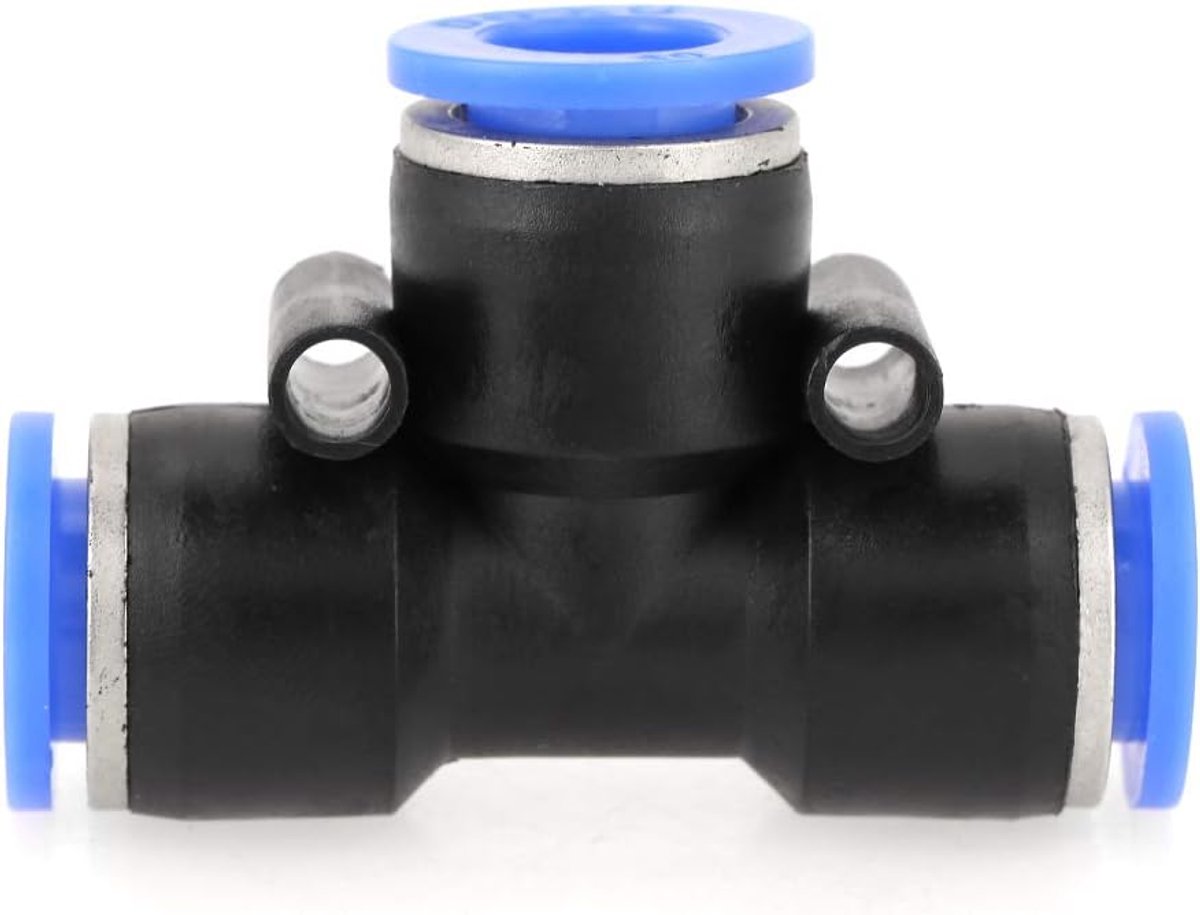 10 Stuks 10mm 3/8 T Stijl Een Pneumatische 8mm Air Fittingen Push in Pneumatische Connector Air Line Quick Fittings Push To Connect Fittingen