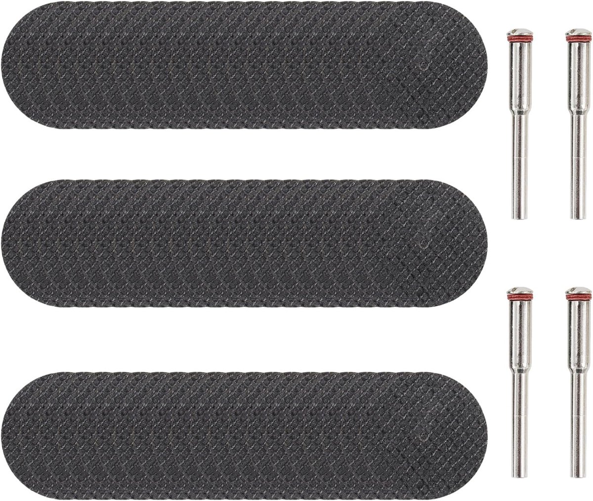 60 stuks Dremelschijven voor metaal, mini-snijschijf, snijmes voor accessoires, roterend gereedschap met 4 3 mm boorkoppen (hoge precisie roestvrij staal)