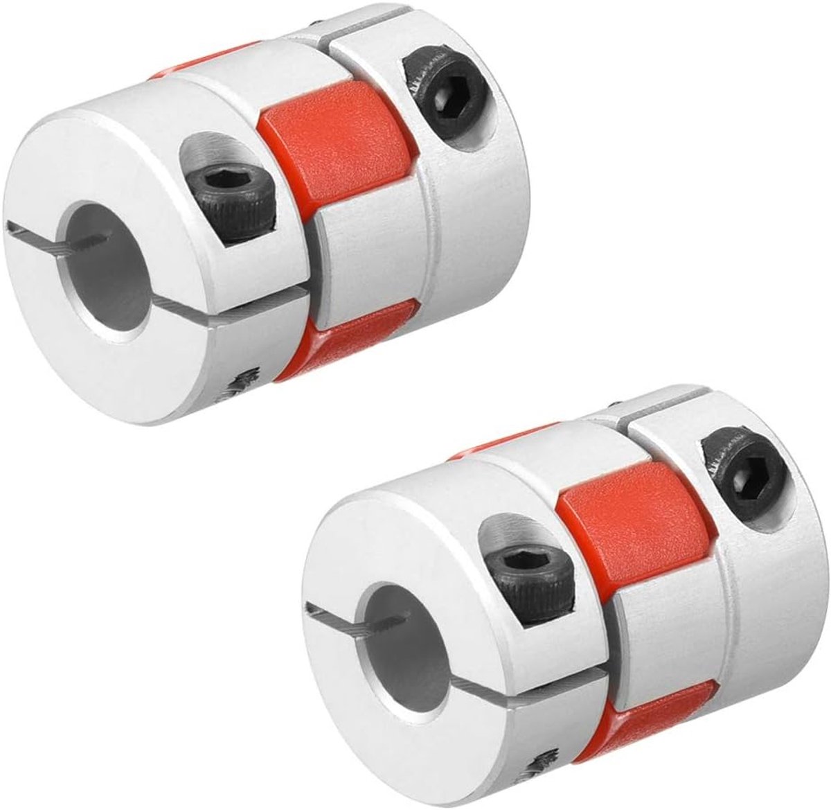 2 stuks shaft koppeling 8 mm op 8 mm boring L25 x D20 flexibele koppeling voor Servo gestikte motor