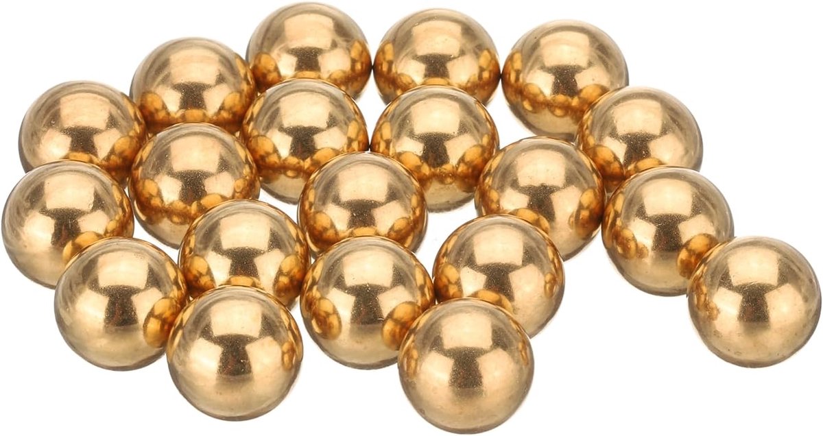 20 stuks lagerkogels 13 mm H62 messing G100 precisieballen voor industriële sferen, machines, auto's en doe-het-zelf
