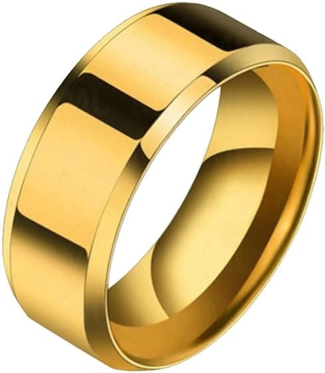 Ring Titanium Goudkleurig 8mm-21mm