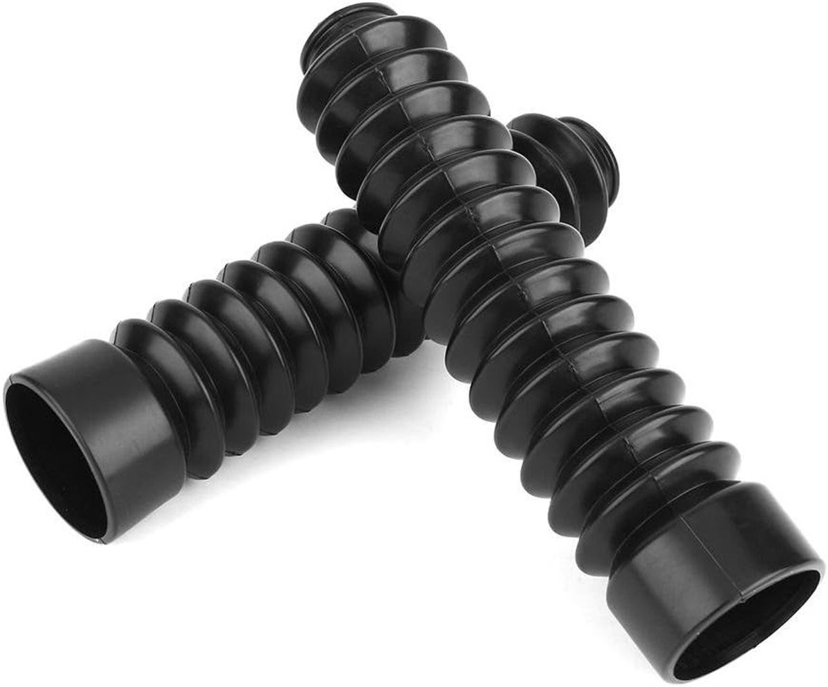 Motorcycle Voorvork Beschermhoezen, Set van 1 Paar Rubber Schokabsorber Tubes, Universeel voor Dirt Bikes en Offroad Motoren, Stofhoezen en Gaiters