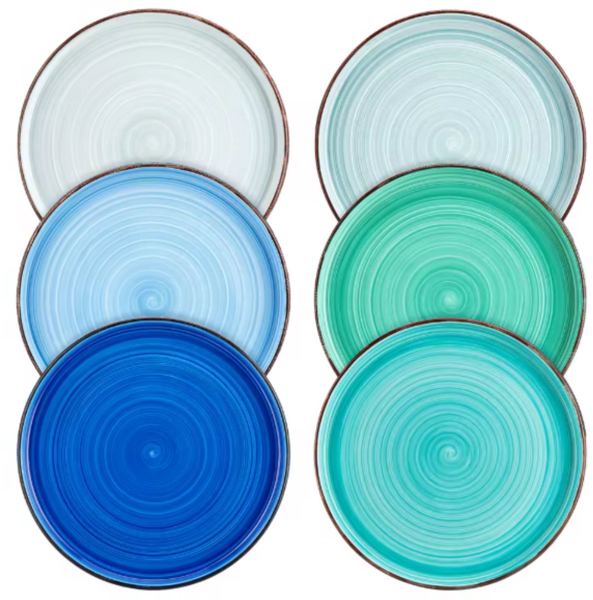 Serviesset 12 delig Blauw - 4 persoons, Dinerborden en Bordenset - Voor Diner, Keuken, Dagelijks Gebruik en Ontbijt