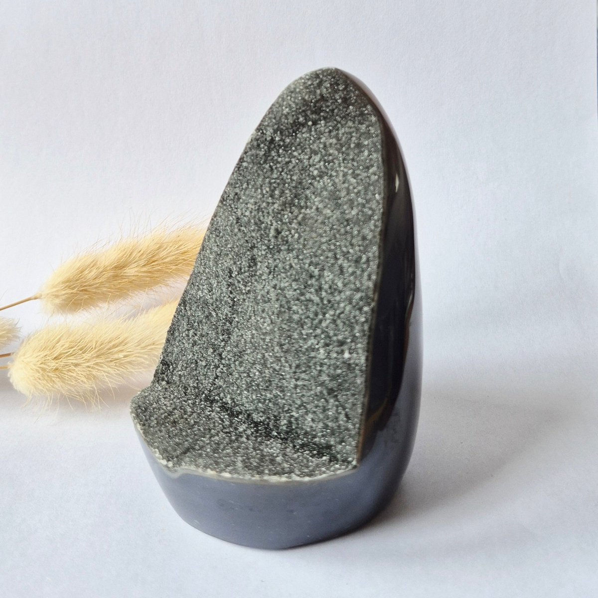 Druzy Agaat uit Uruguay – 447 gram | Natuurlijke Geode Edelsteen
