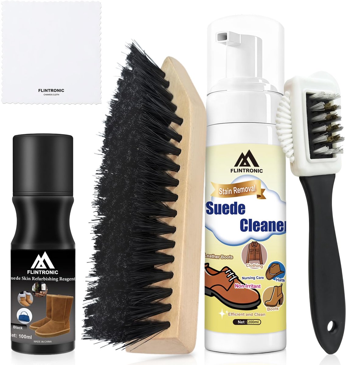 Dailygoods - Suede & Nubuck Cleaner Kit - Professionele Verzorgingsset voor Schoenen