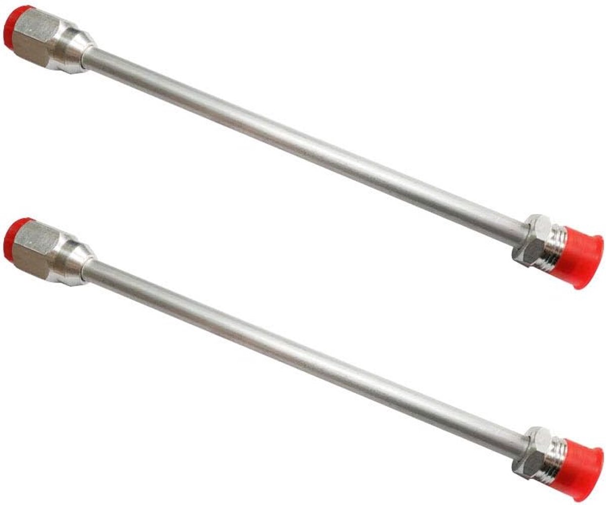 SnelShoppen - Airless Verfspuit Spuitpistool Verlengingsstang voor Airless Spuitmonden, 2 x 30 cm Aluminium Legering, Corrosiebestendig, Universele Ve