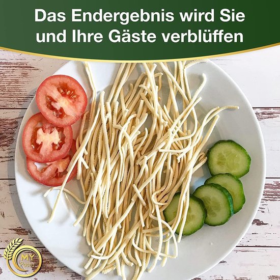 SnelShoppen - MY Pasta Accessoires voor Pastamaker, Matrix Pastaschijf voor Zelfgemaakte Pasta, Languine XL, Geschikt voor Philips Avance, Ideaal voor van Snelshoppen — afbeelding 2