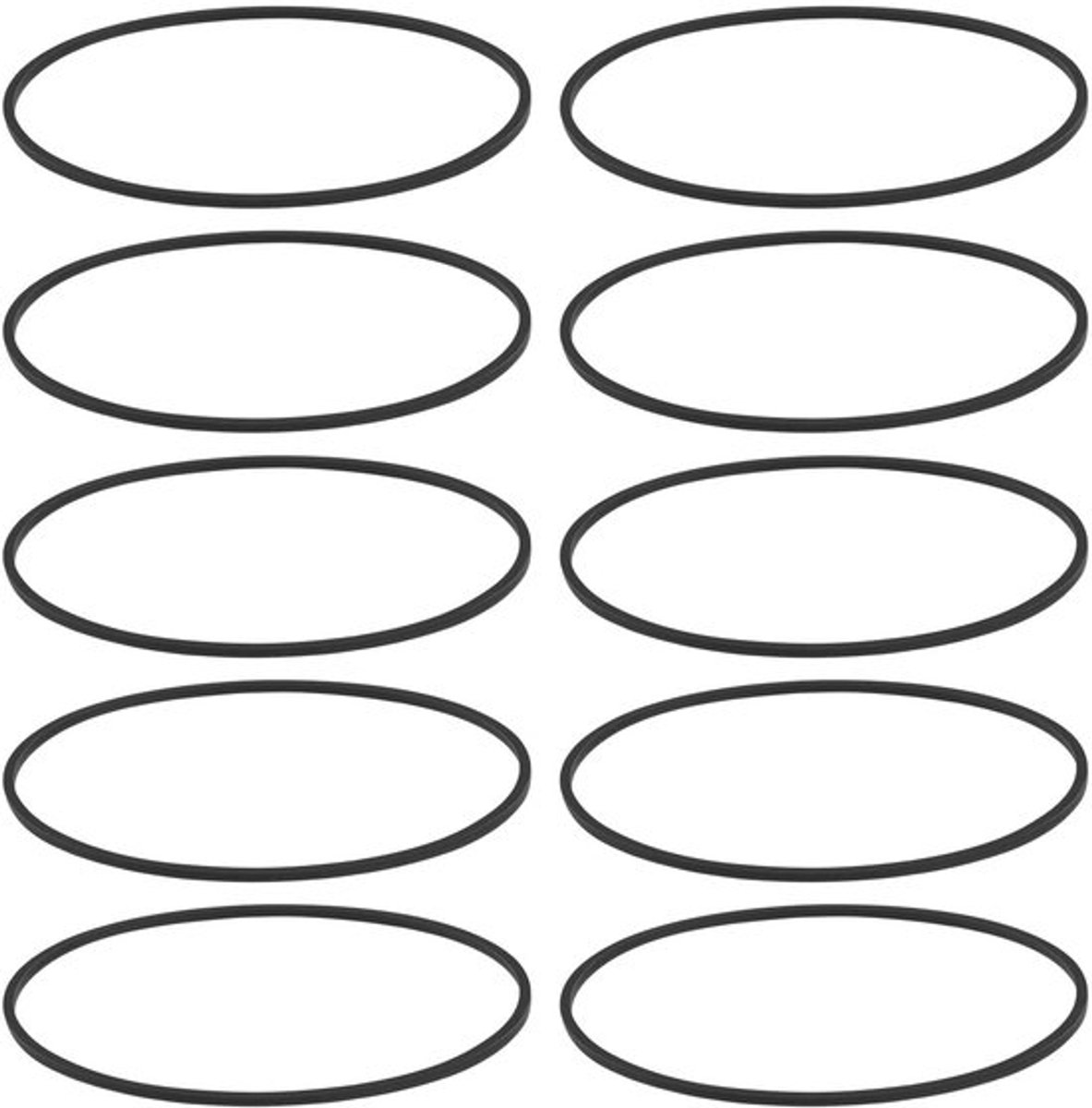 Afvalseal 10 Stks - Rubber - Lekvrije Afdichting - Gootsteen - Badafval - Trap Inlaat - Externe Diameter 42mm - Afdichtring