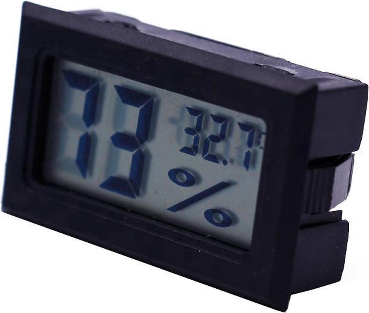 SnelShoppen - Digitale Hygrometer en Thermometer - 2-in-1 Weerstation voor Binnen en Buiten - Compact en Duidelijk Display - Voor Koelkast, Vriezer, T