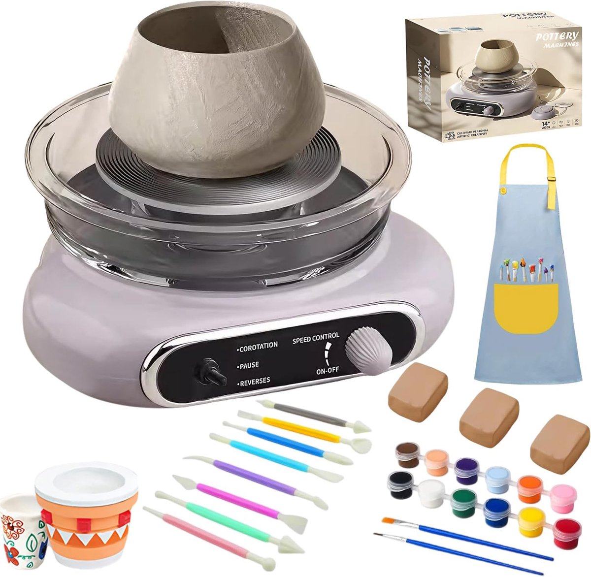 SnelShoppen - Mini Potter's Disc - Professionele Draaischijf voor Keramiek, Compact, Duurzaam, Voor Hobby en Ambacht, Perfect voor Thuis en Werkplaats