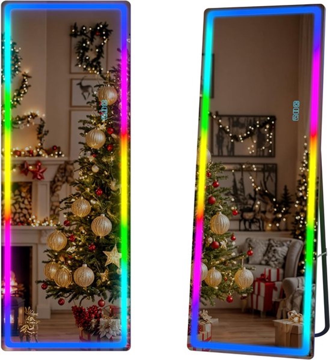 Full-Body Spiegel – Staande Spiegel – Wandspiegel – Passpiegel – Led Spiegel – 153x50 cm G