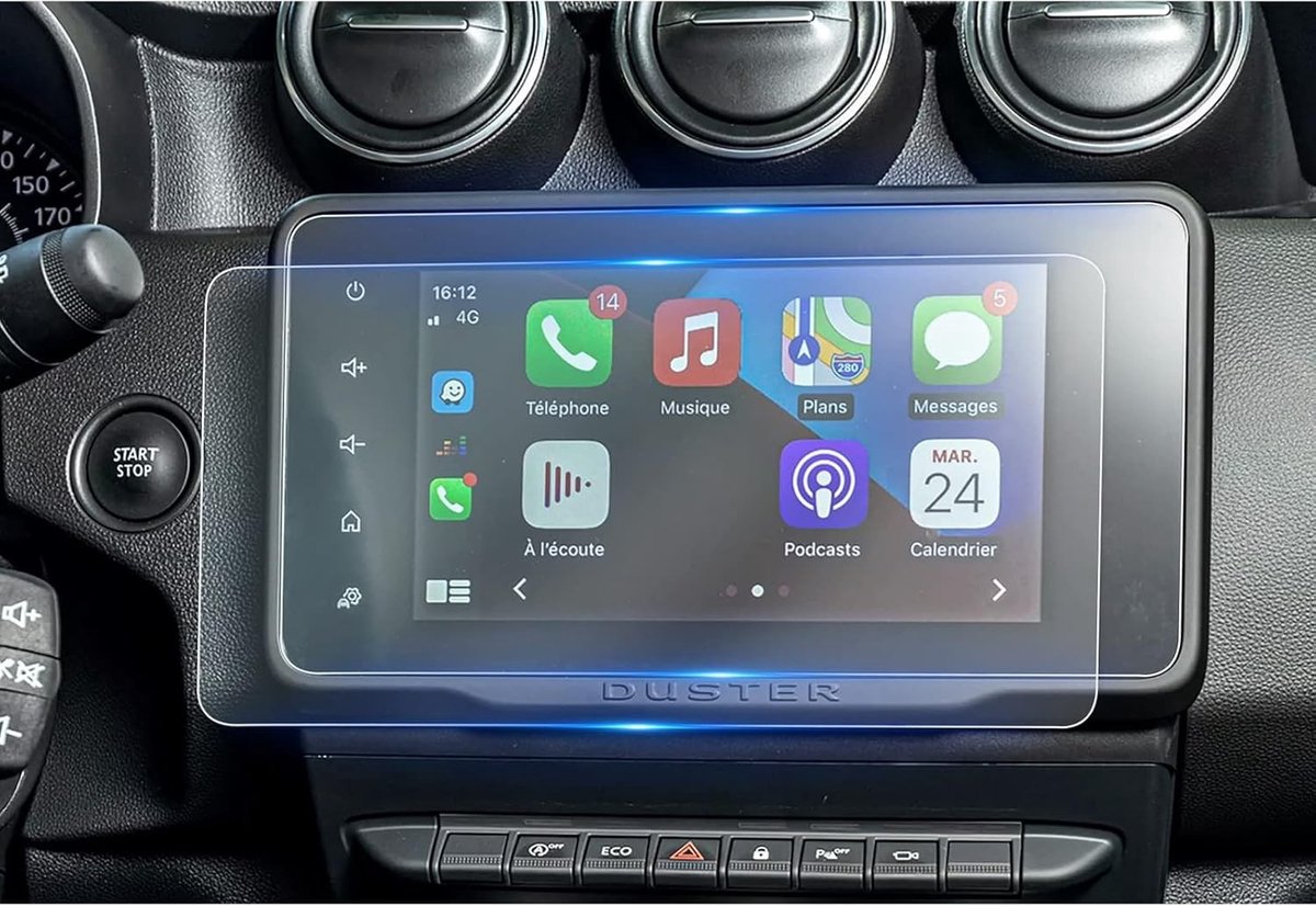 2 Stuks 8 Inch Duster Dacia 2022 2023+ Nano Film Navigatie Beschermfolie GPS Schermbeschermer Krassenbestendig Auto Accessoires Transparant