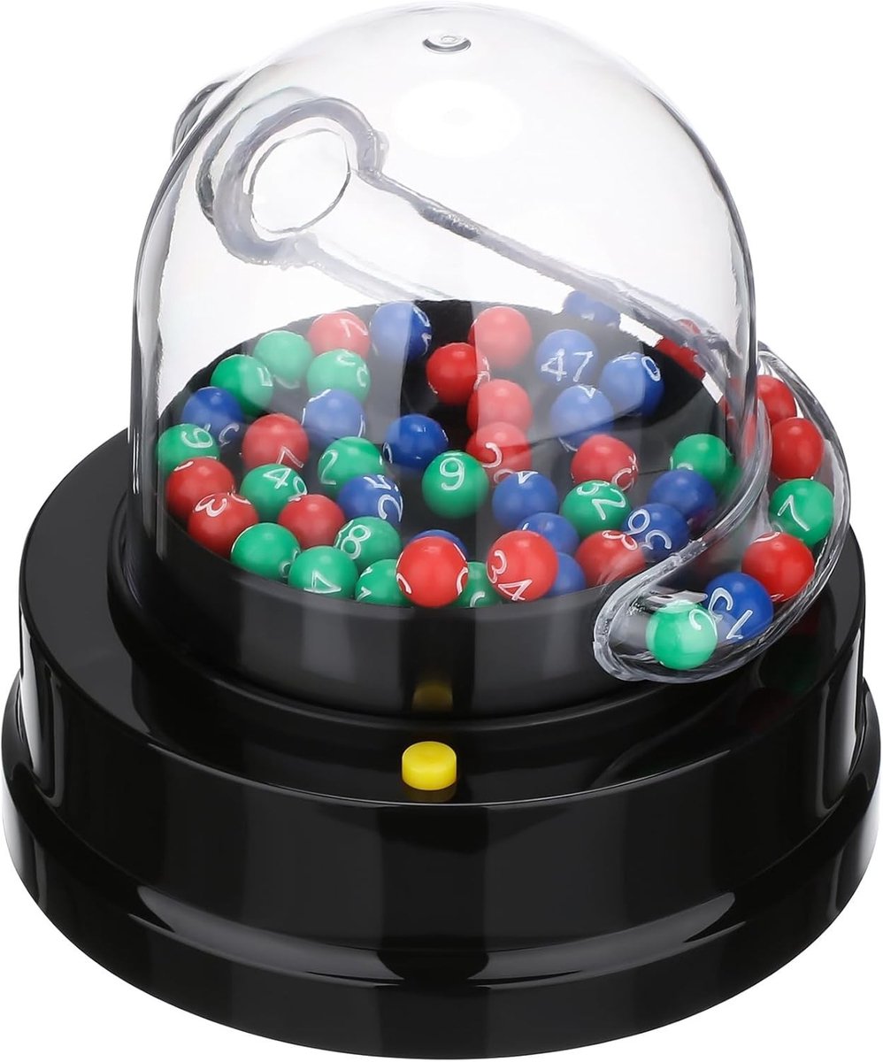 Mini Picking Machine Bingo Speelgoed - Elektrische Lottery Machine voor Thuisfeest, Geluksballen en Vermaak