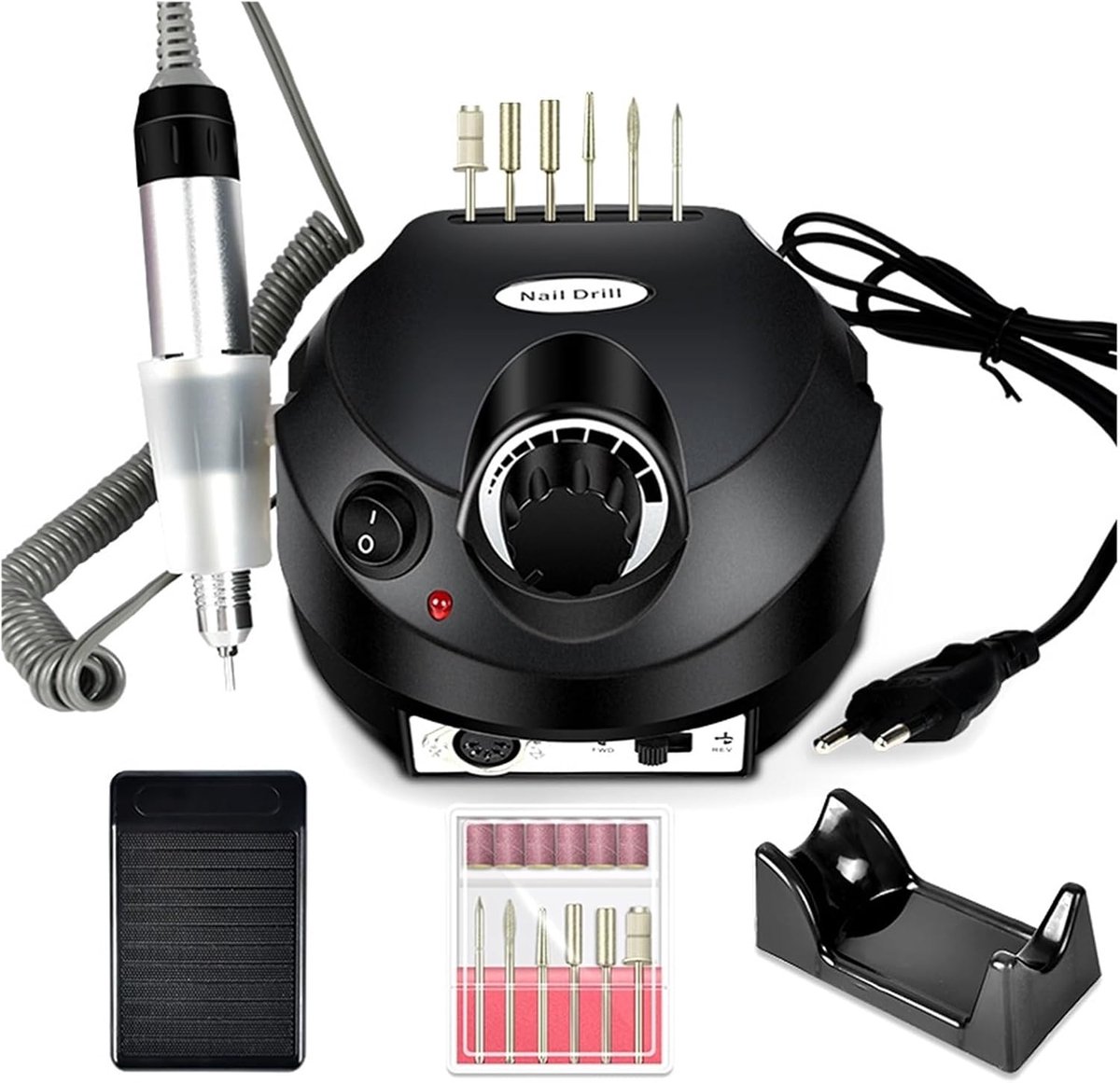 Elektrische Nagelfrees - Nagelfrees Set - Manicure en Pedicure - Laag Geluid en Trilling - Oplaadbaar - Wit