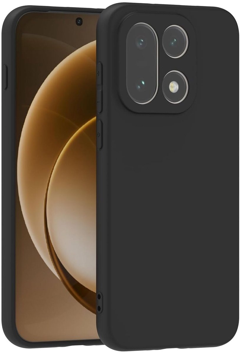 Zwart Dun TPU Hoesje Geschikt voor OnePlus 15 | Back Cover | Lichtgewicht | Ultra Dun | Flexibel | Zacht