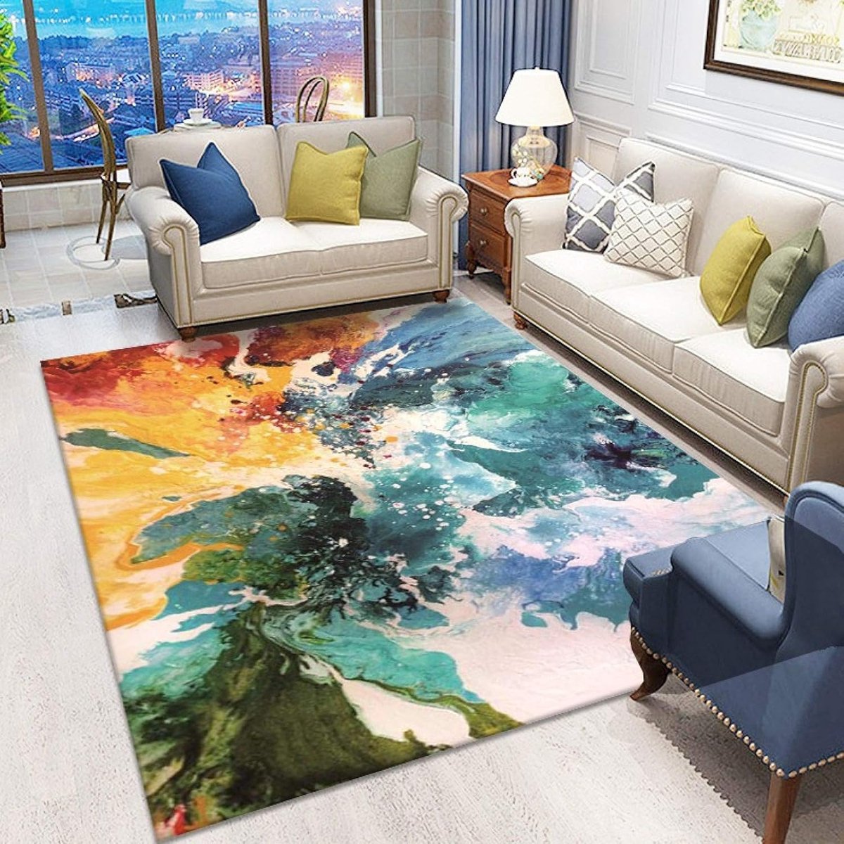 Vloerkleed Kortpolig - Zacht Tapijt - Woonkamer Decoratie - Geschikt voor vloerverwarming 