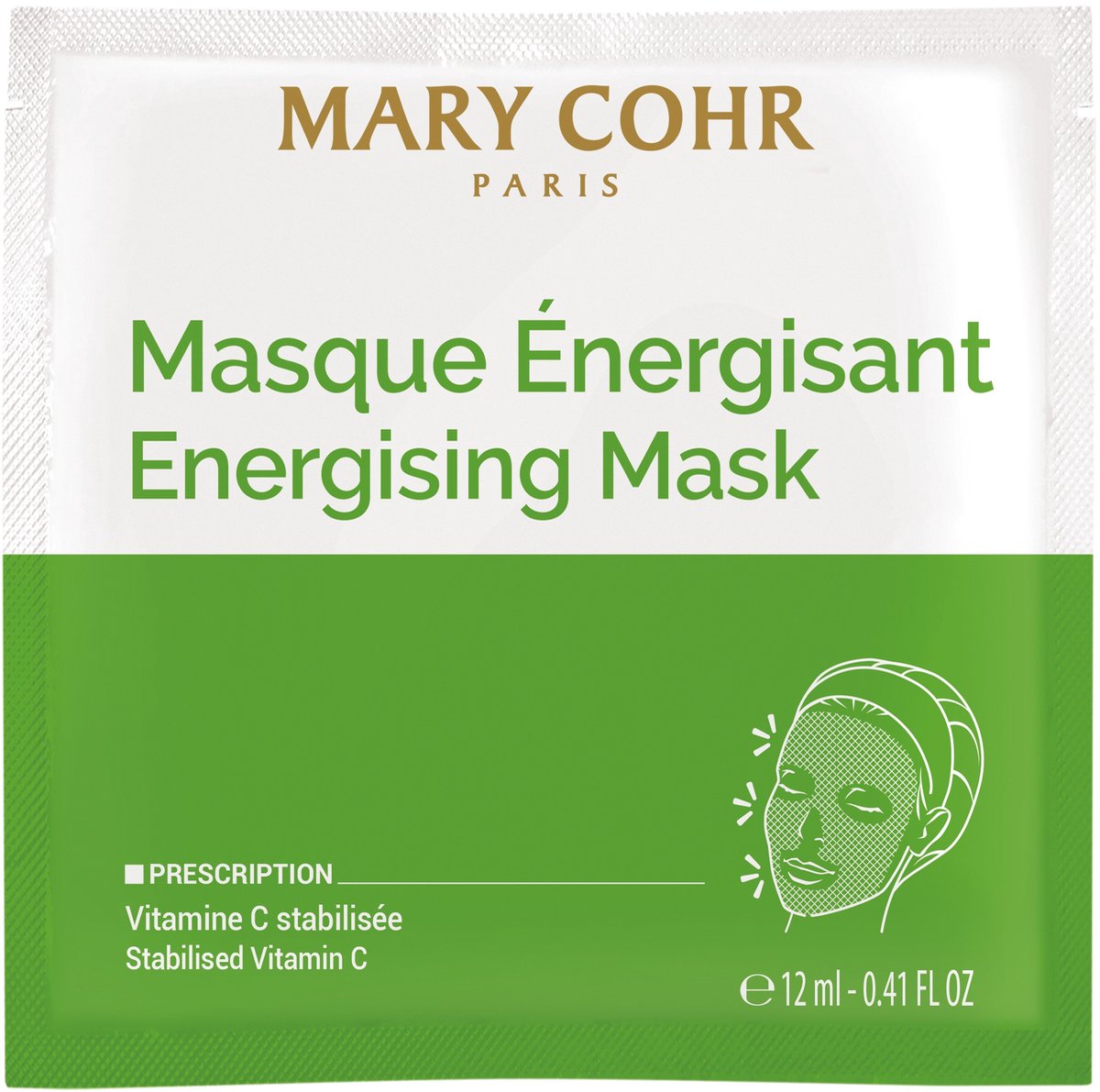 Mary Cohr Masque Énergisant Gezichtsmasker - 72ml - Energiserend