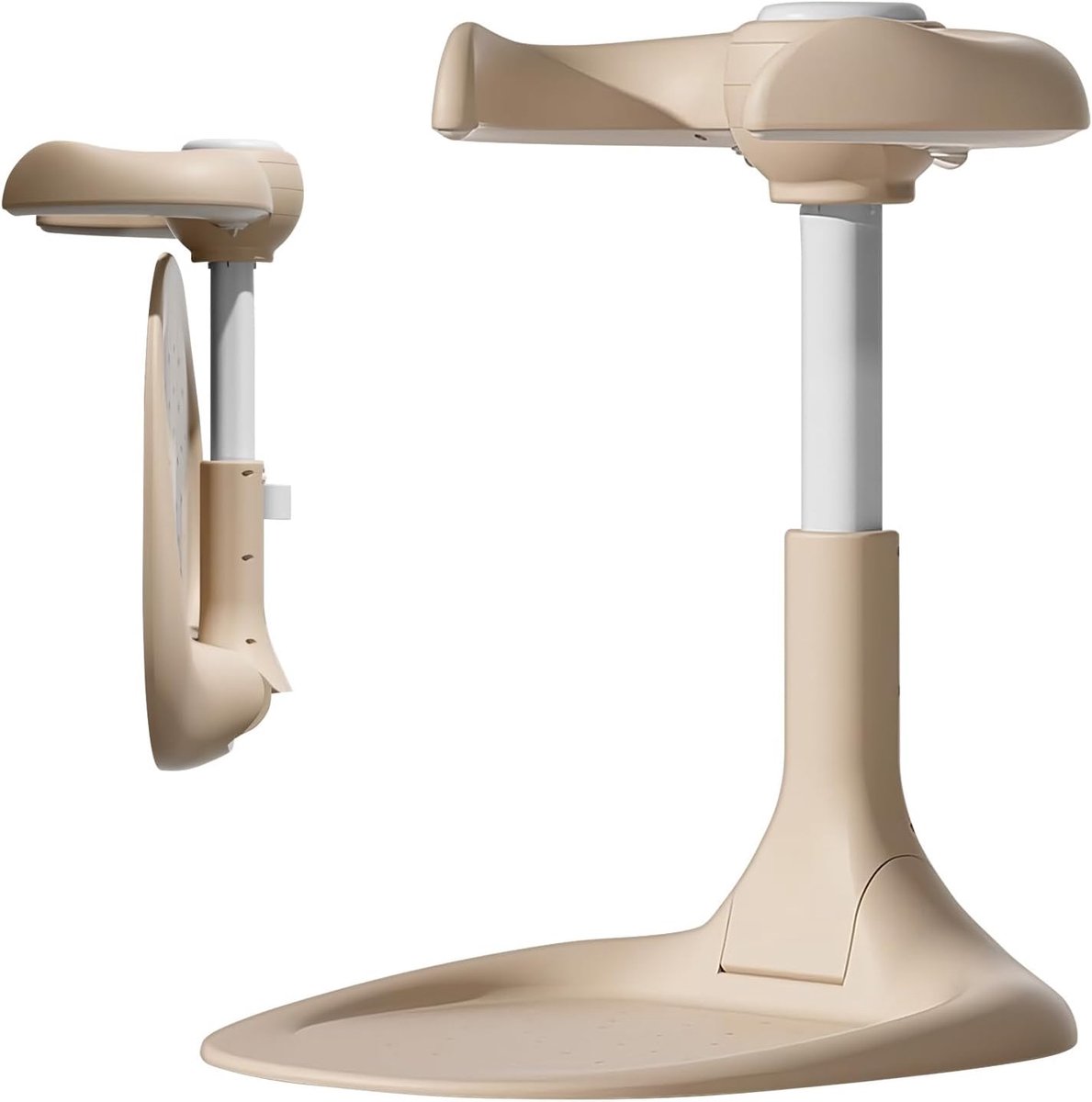 Kinder Douche Stand - Badzit Peuters - Veilig Baden - Antislip Ergonomisch - Verstelbare Hoogte - Wit