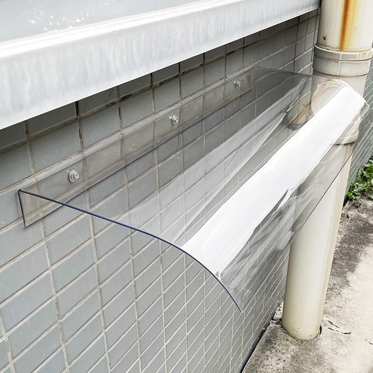 Terrasluifel Waterdicht - Voordeur Luifel - Buitenbescherming - Slagvast Polycarbonaat - Onbekend - Transparant