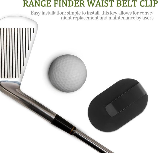 Golftas Clips - Afstandsmeter Houders - Golf Accessoires - Magnetische Bevestiging - 2 Stuks - Zwart — afbeelding 4