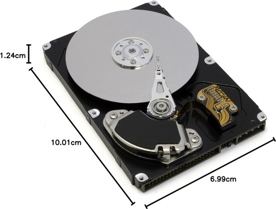 Interne Harde Schijf - Opslag Medium - Data Opslag - Stille Werking - 80 GB - Zilver — afbeelding 2