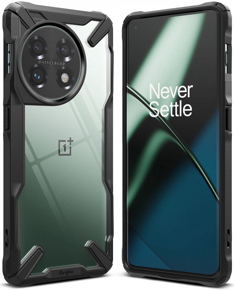 Ringke Fusion X OnePlus 11 Hoesje Back Cover Zwart
