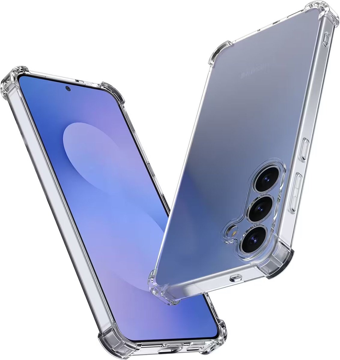 Hoesje Schokbestendig en Dun TPU Transparant Geschikt voor Samsung Galaxy S23 Plus