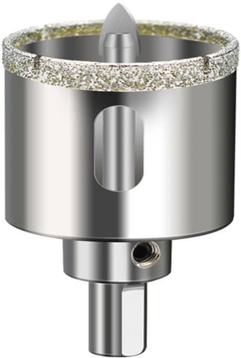 Positioneringsboor Glasgatopener - Centrumboor Marmerboor - Gaten Boren - Diamant Gecoate Snijtip - 16-120 mm - Zilver