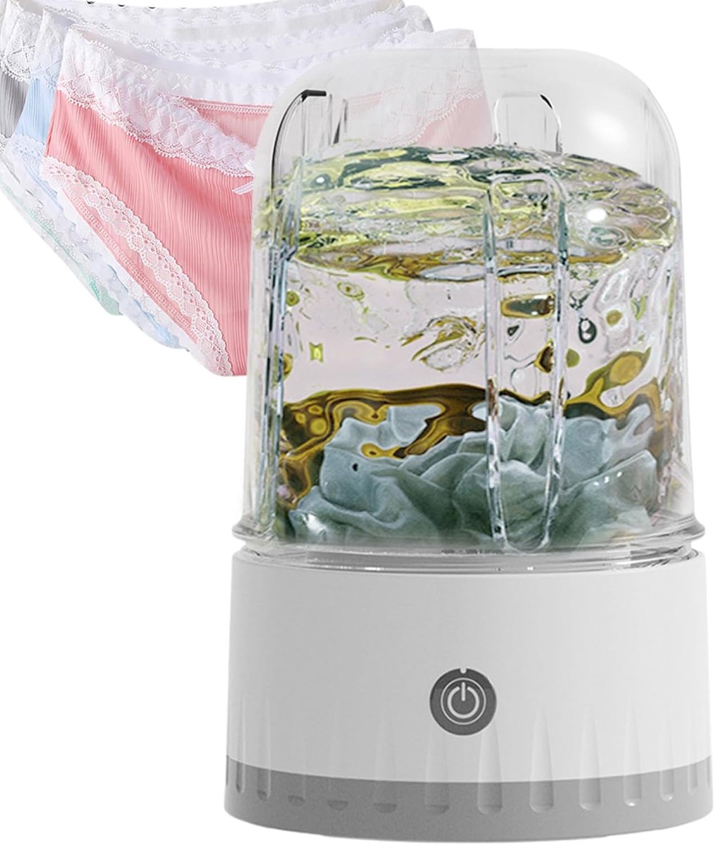 Draagbare Wasmachine Mini Wasmachine Ondergoed Reizen en Appartement Draadloos en Stil