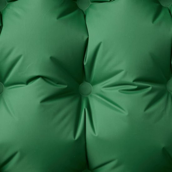Zelfopblazend Campingmatras - Kampeermat Slaapmat - Outdoor slapen - Geïntegreerde voetpomp - 105 cm dik - Groen — afbeelding 2