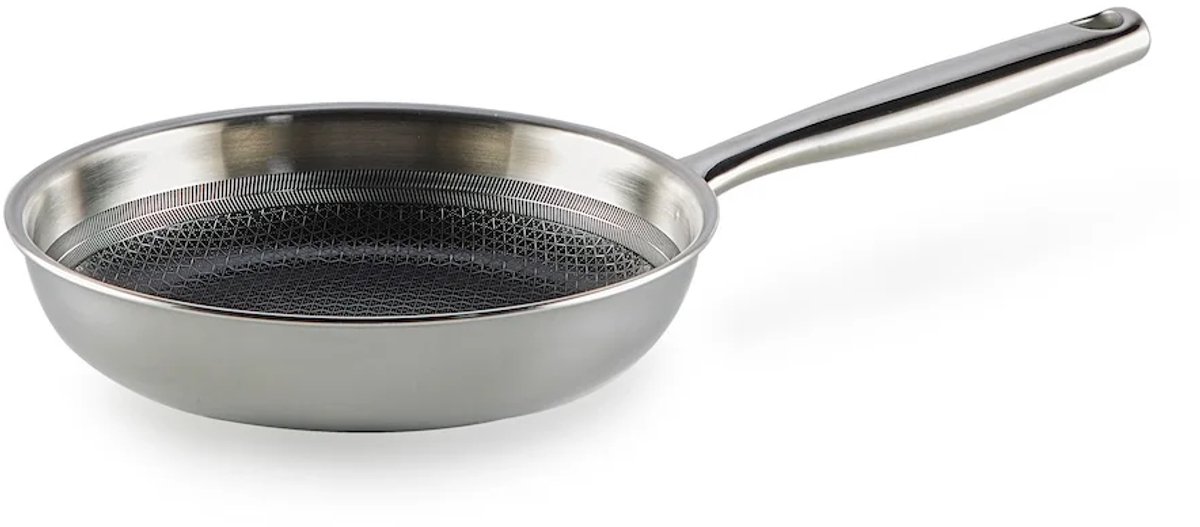 Habonne hybrid RVS triply koekenpan PFAS vrij - 20cm