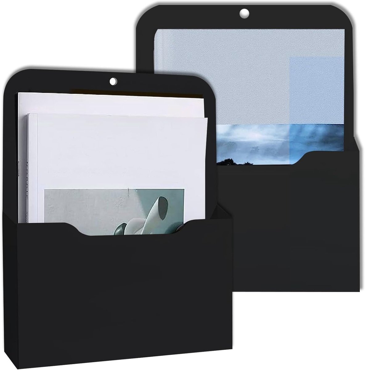 Magnetische Documenthouder voor A4 Papier - 2 Stuks - Ideaal voor Kantoor, Whiteboards en Koelkast - Organiseer je Documenten Efficiënt