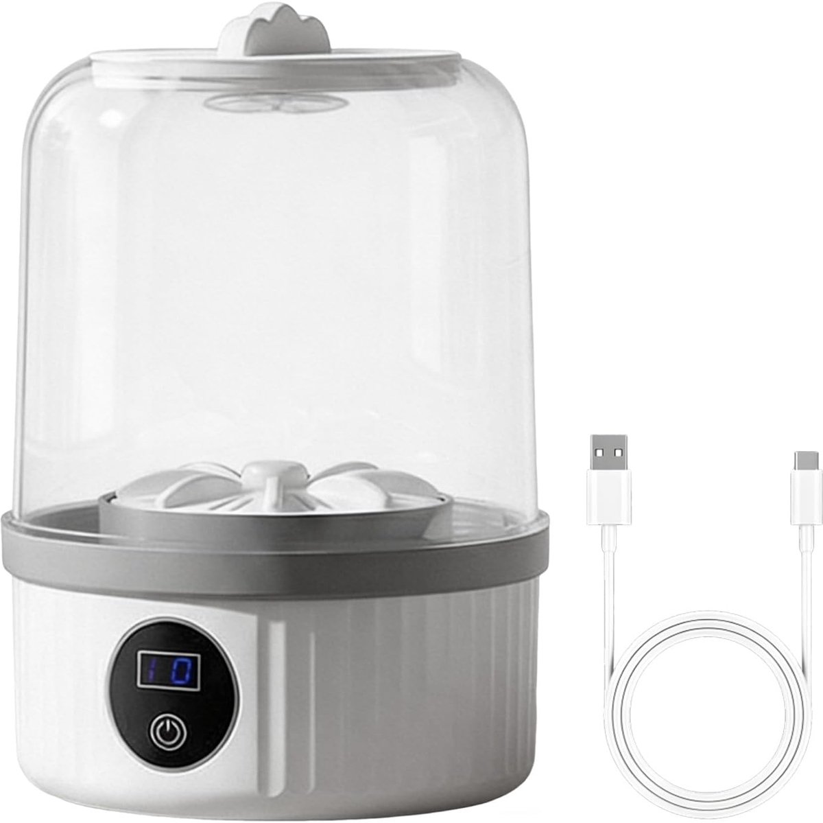 Compacte wasmachine - Mini reiniger - Persoonlijke kleding - Stille werking - 20.5 cm hoog - Meerkleurig