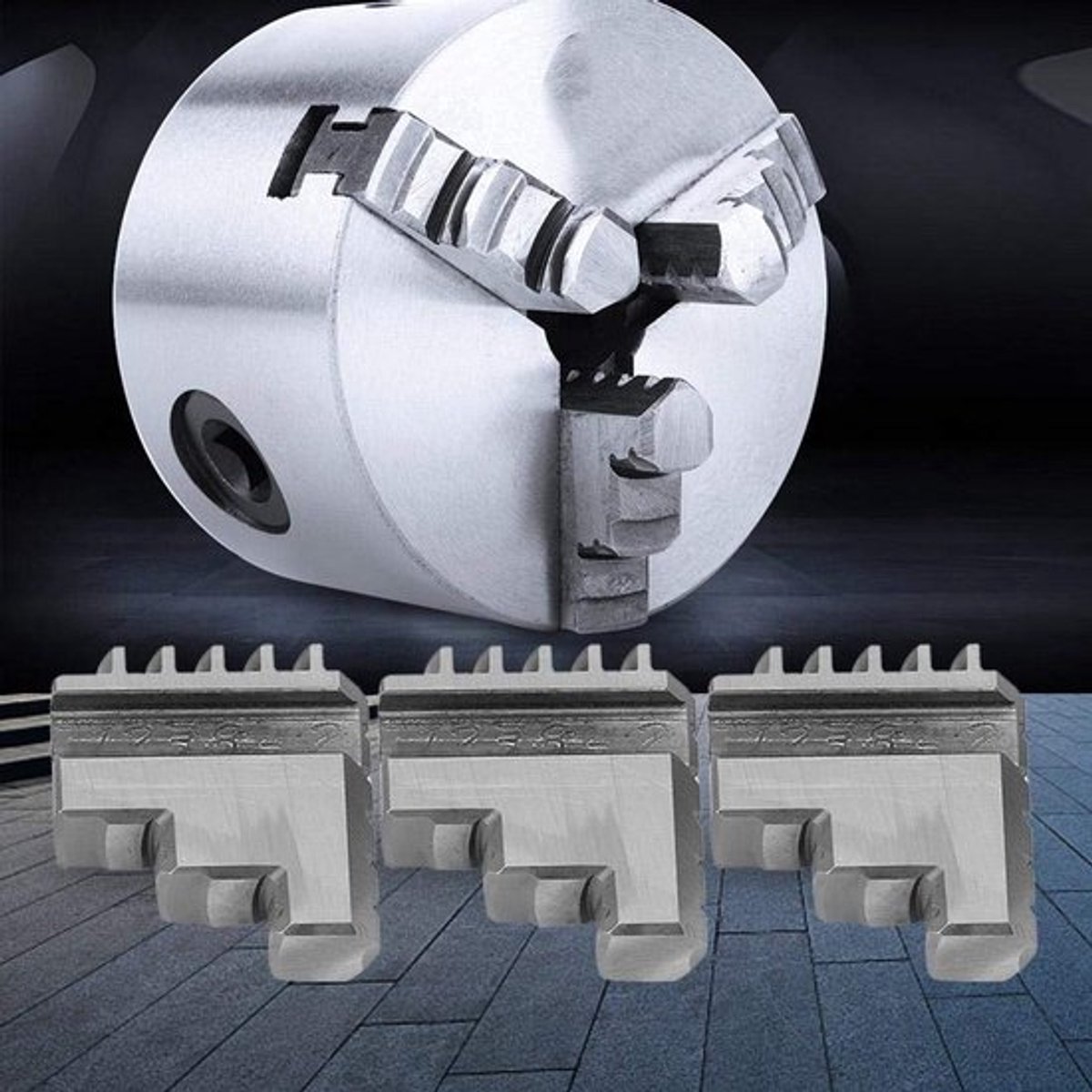 Zeynomax - Zelfcentrerende Mandrel - 3-delige K11-80 voor Metaalbewerking