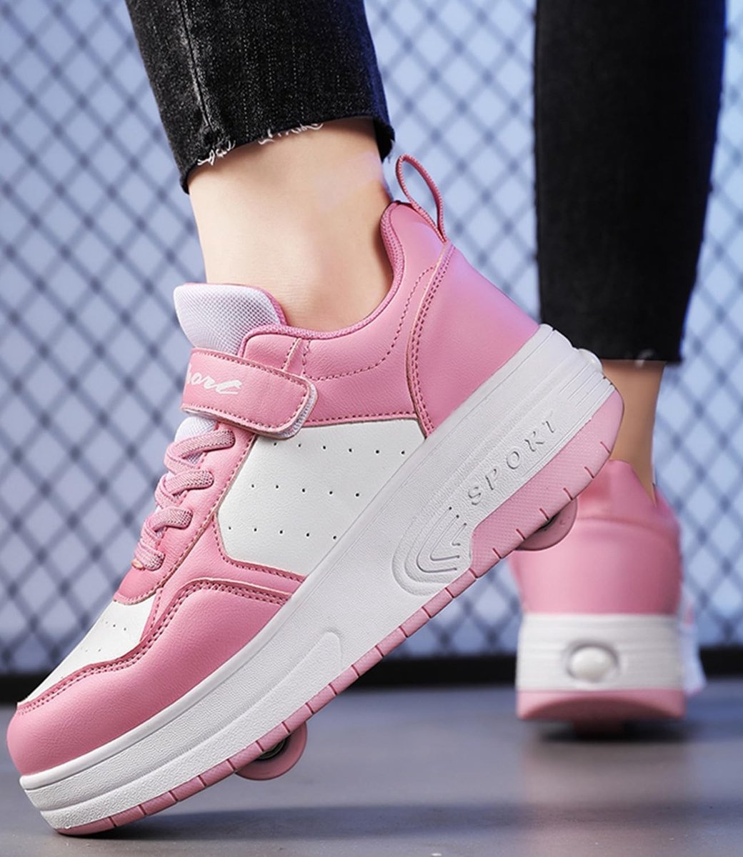 Schoenen met Wieltjes – Intrekbare Rolschaatsen Outdoor Gym Sneakers Voor Jongens en Meisjes