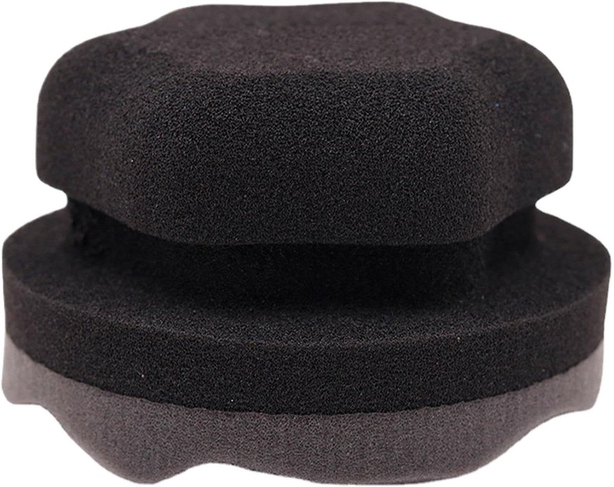 Banden Glans Applicator - Wax Kussentjes - Auto Reinigen - Hoge Dichtheid Spons - Keuze uit 2 Maten - Zwart
