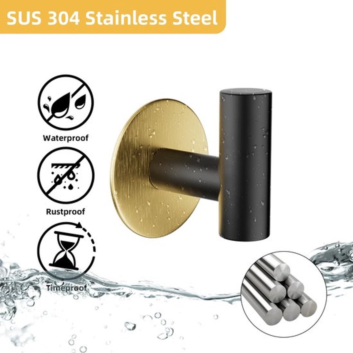 Sterke towel hook voor badkamer,防水且坚固