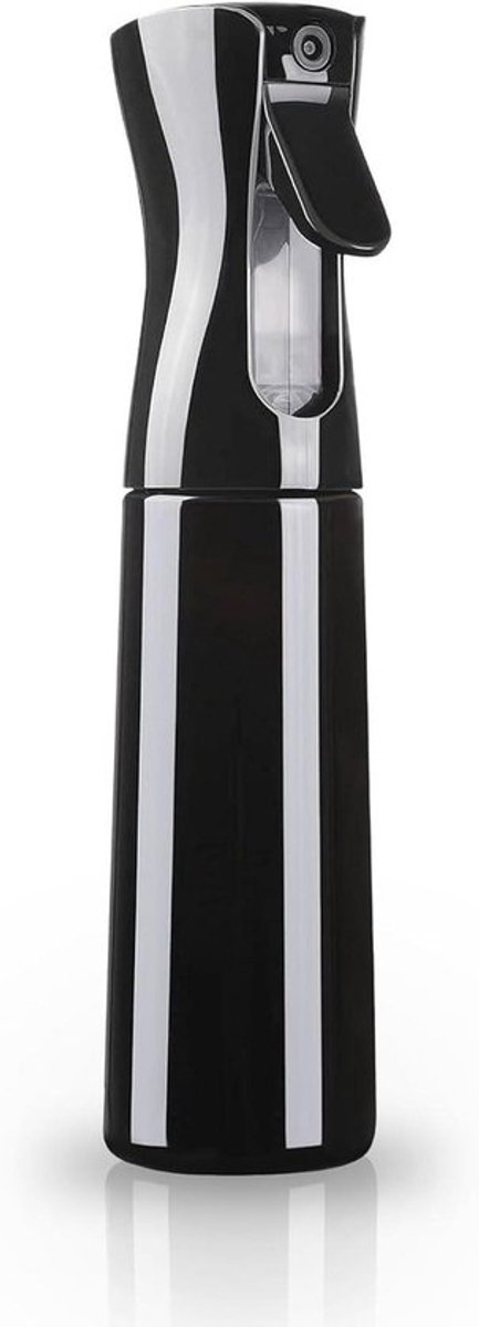 Ronte - Ultra fijne continue sprayfles in zwart, 25 x 5 x 5 cm - haarstyling