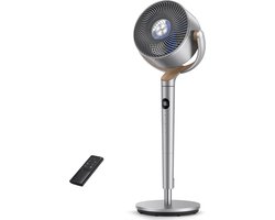 Zuilventilator - Luchtcirculator - Comfort verhogen - Stille werking 23dB - 102cm hoogte - Zilver