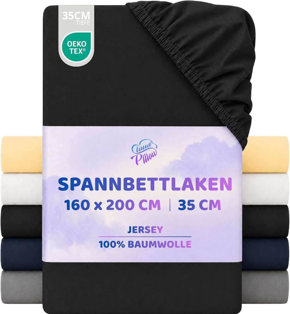 Hoeslaken 160x200 cm - Katoen - Rondom elastiek - Ademend en onderhoudsvriendelijk - Voor elke slaapkamer