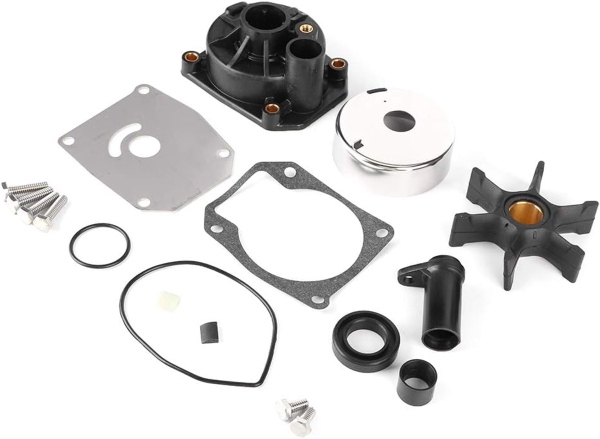 Waterpomp Reparatieset - Impeller Kit - Buitenboordmotor Onderhoud - Complete Set - 60-75 PK - Zwart