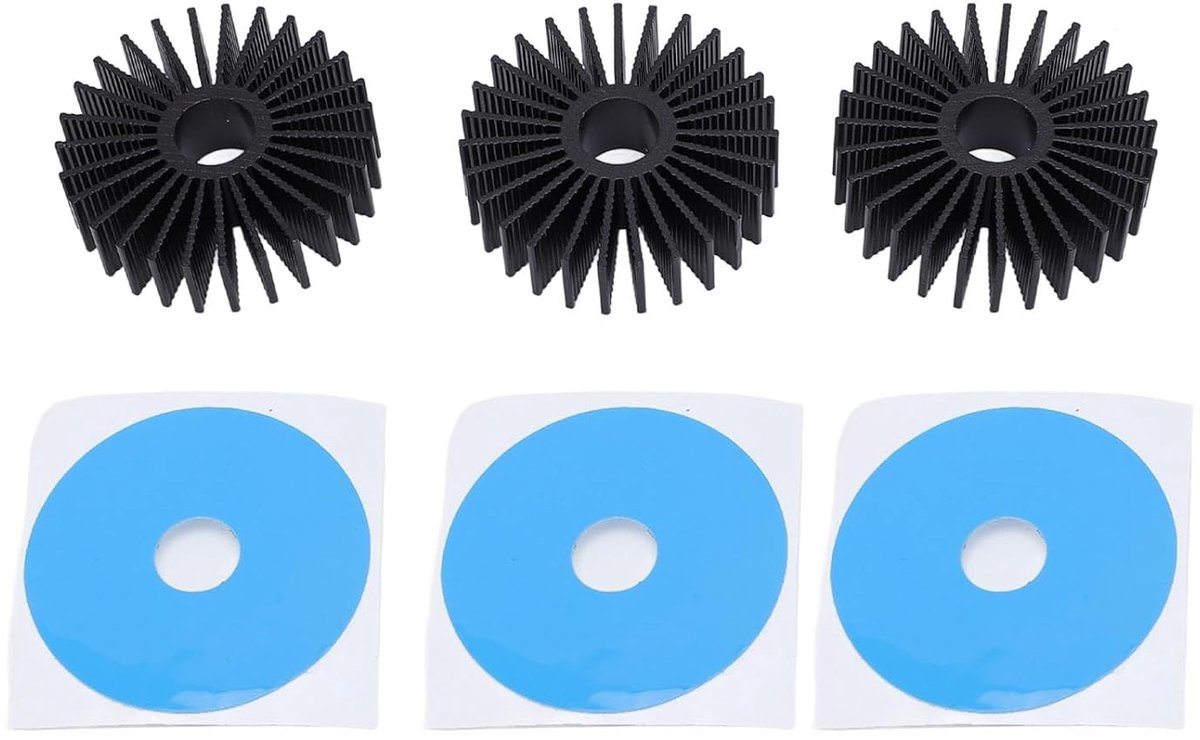 Motor Koellichaam - Stappenmotor Koeler - 3D Printer Koeling - Aluminium Legering - 36 mm Rond - Zilver