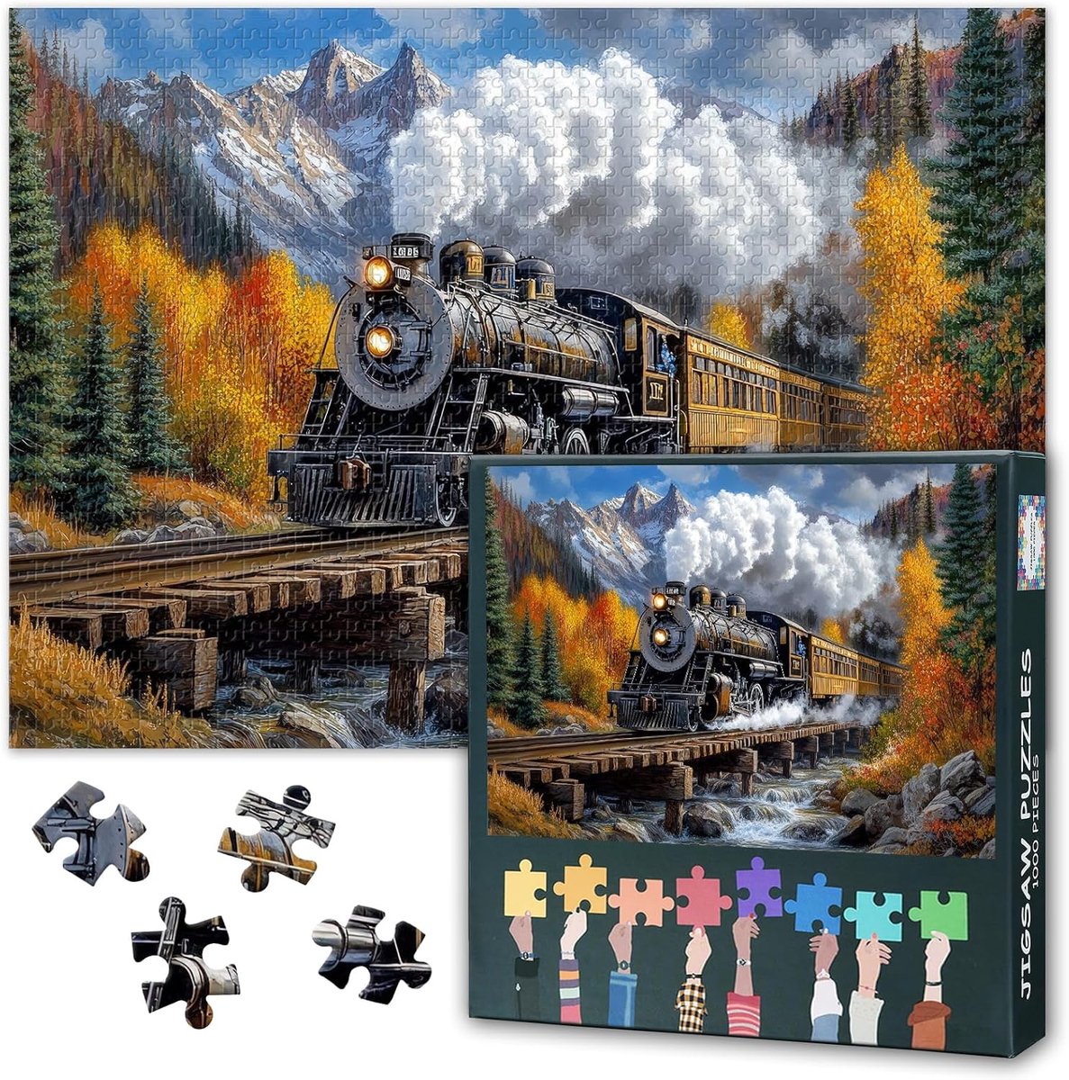 Volwassen Puzzels - Puzzel Stukjes - Ontspannende Uitdaging - Premium Papier - 70 x 50 cm - Herfstlandschap
