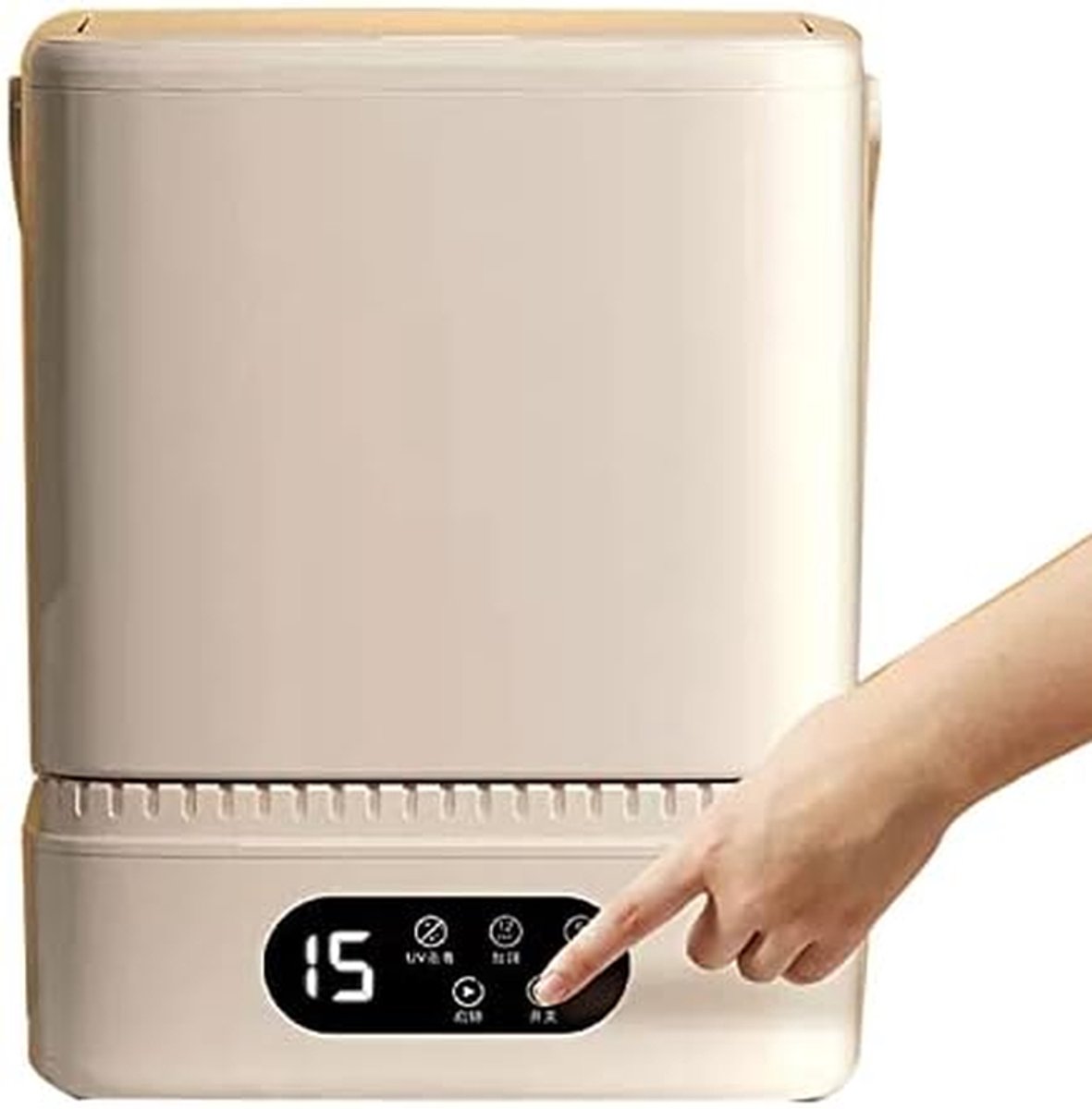 Draagbare Wasunit Mini Wasmachine Efficiënte Schoonmaak Geïntegreerde Droger 5L Capaciteit Wit
